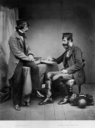 Dr. Sutherland und Robert Rawlinson, 1855